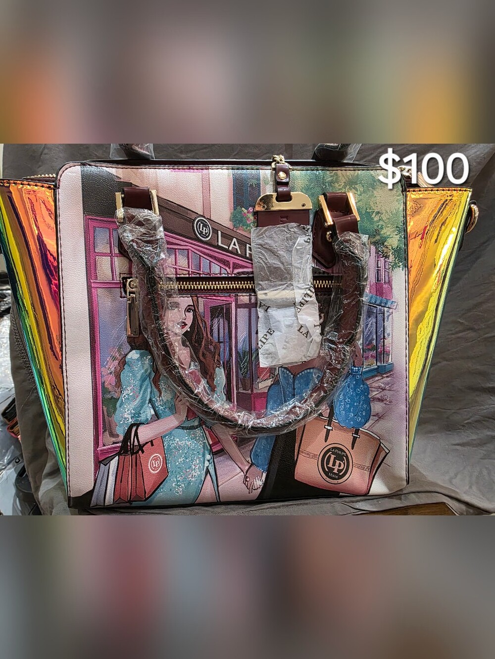 La Philipe In The City Holographic Satchel